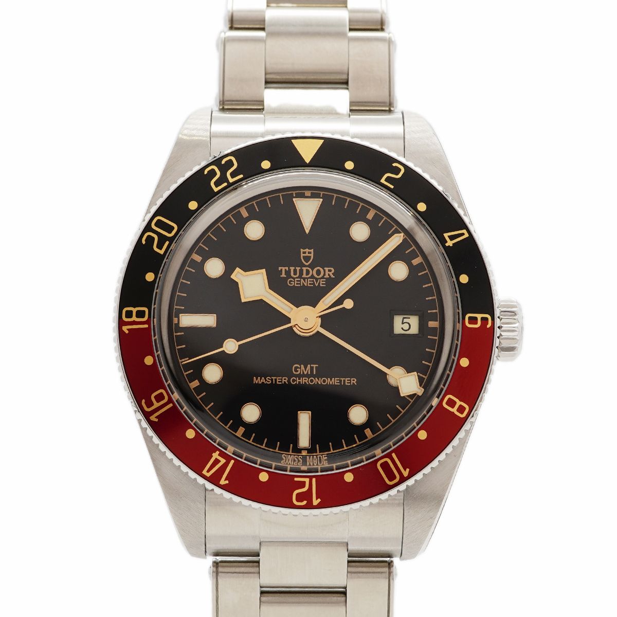 ★SALE【6wgb0109】チュードル ブラックベイ58 GMT 7939G1A0NRU 黒文字盤【中古】腕時計 メンズ 6wgb0109】チュードル ブラックベイ58 GMT 7939G1A0NRU 黒文字盤【中古
