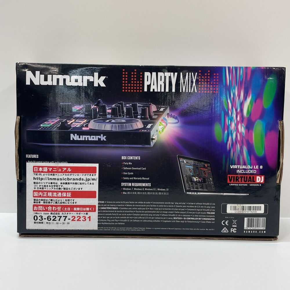 ◇Numark PARTY MIX DJコントローラー 554 - メルカリ