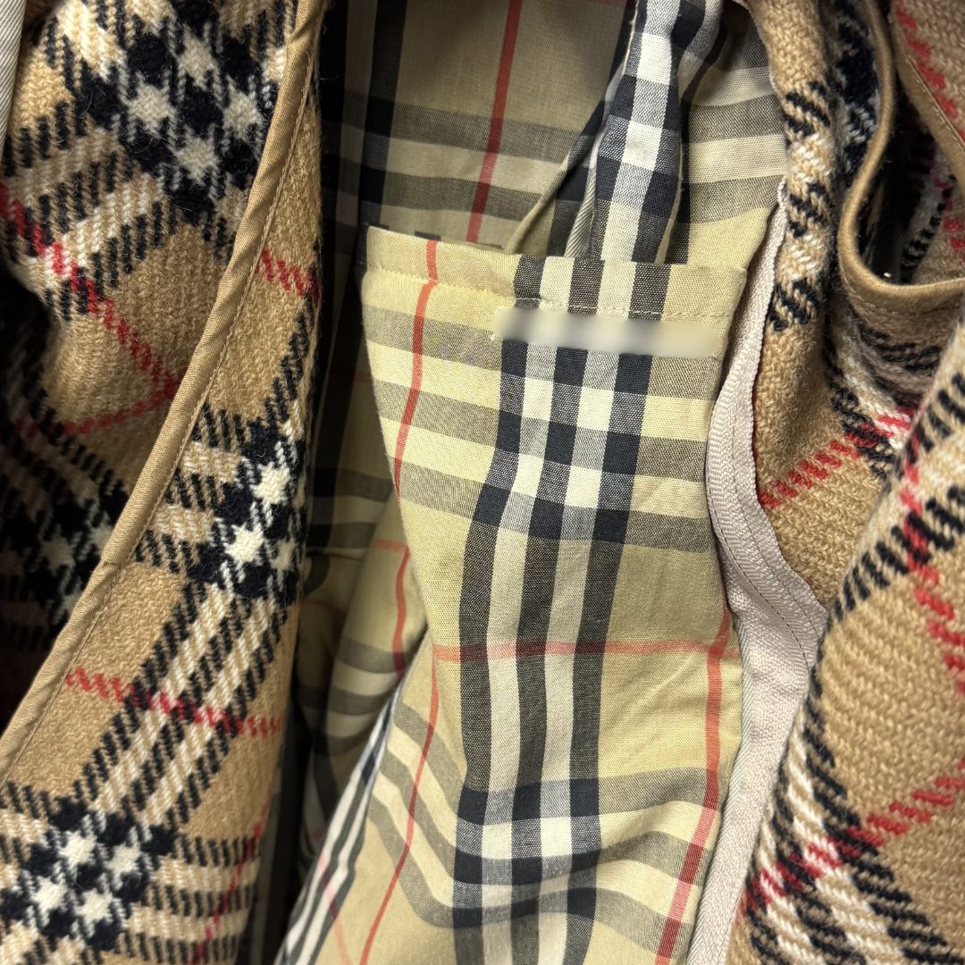 バーバリー　Burberry プローサム　リネンコートEngland製 Burberry Prorsum バーバリープローサム 英国製 ライナー付き ステン