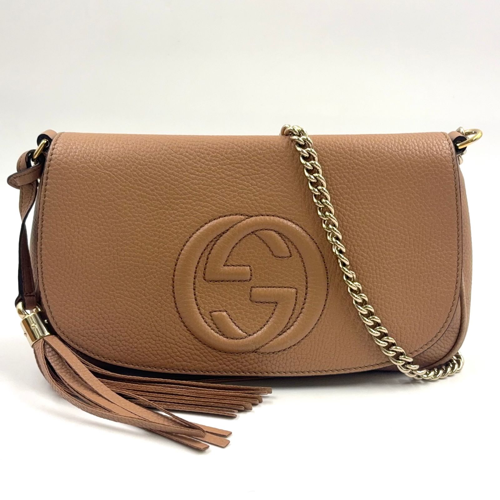 新着】GUCCI ソーホー インターロッキングG チェーンショルダーバッグ