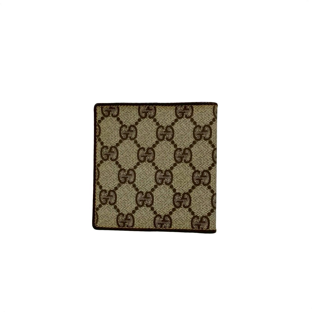 極 美品 GUCCI グッチ オールドグッチ ヴィンテージ GG 柄 レザー 二