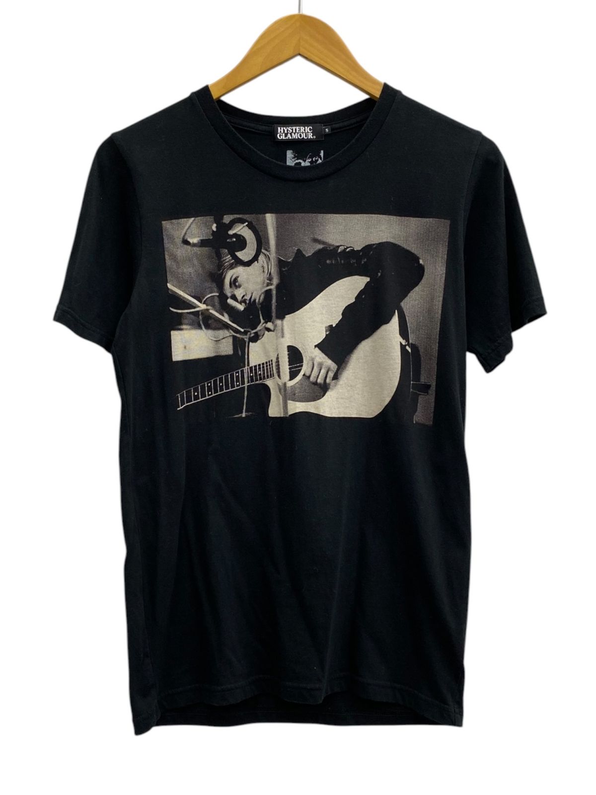 HYSTERIC GLAMOUR (ヒステリックグラマー) Tシャツ 半袖 カートコバーン フォトプリント 4CT-5811 S ブラック メンズ/009