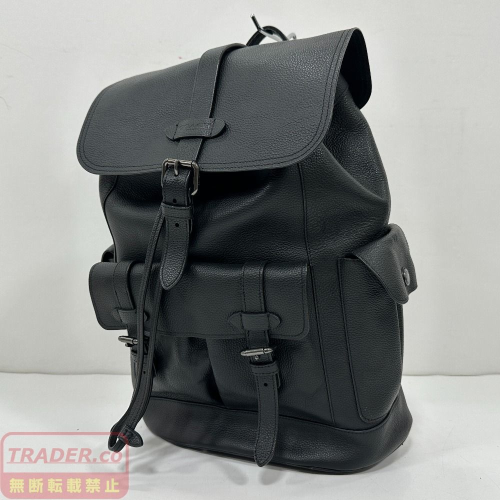 07w1981☆ COACH(コーチ) ハドソン ロゴレザーパッチ バックパック
