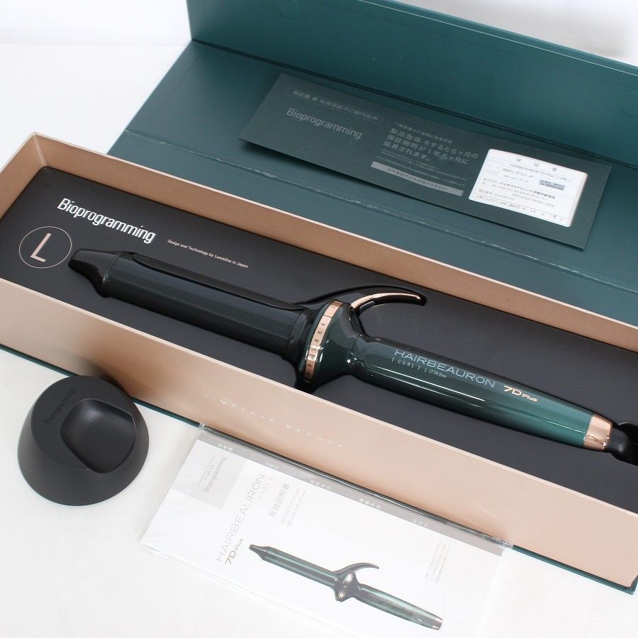 【美品】ヘアビューロン 7D Plus カール L-type 34.0mm HBRCL7D-L-JP バイオプログラミング ヘアアイロン リュミエリーナ 本体