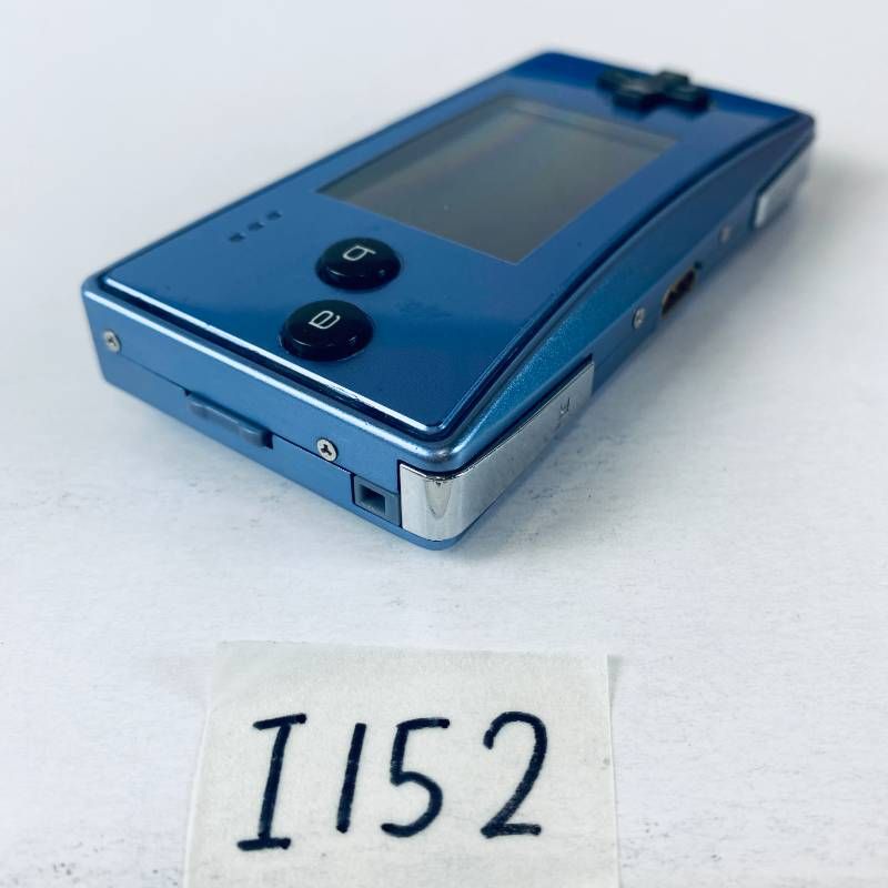 ◇I152【通電OK】ゲームボーイミクロ GAME BOY micro ブルー 青 GBA
