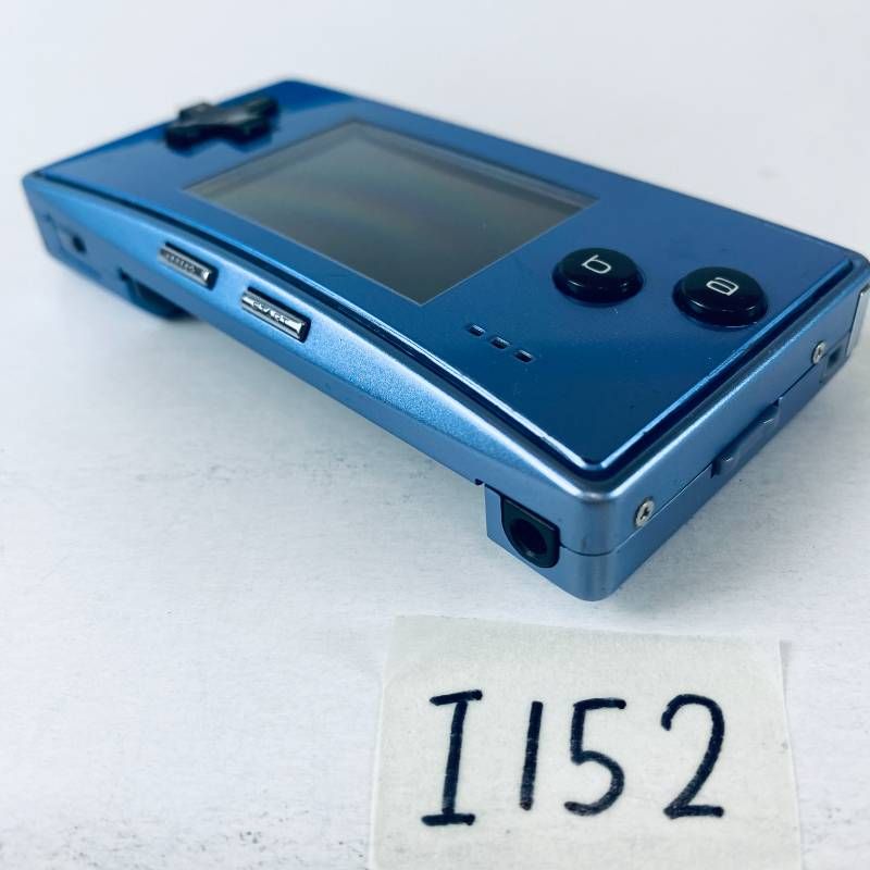 ◇I152【通電OK】ゲームボーイミクロ GAME BOY micro ブルー 青 GBA