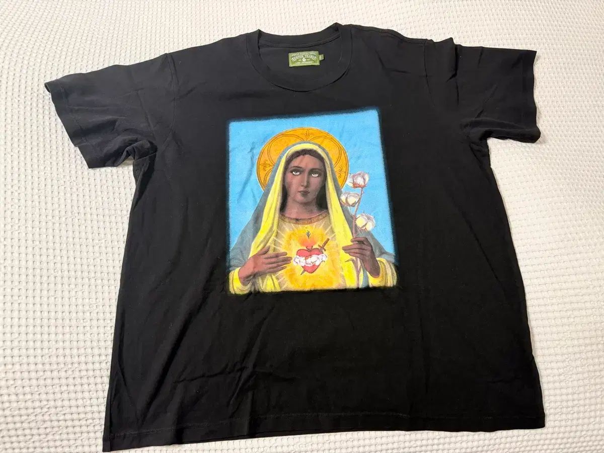 XXL デニムティアーズ(デニムティアーズ) ブラック マドンナ聖母マリア 半袖 Tシャツ ブラック