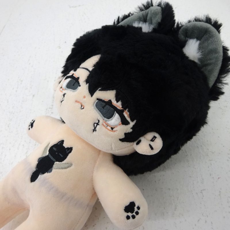 ぬいぐるみ　本体　服　20cm　棉花娃娃　無属性　黒スーツ　付き 三重店】棉花娃娃 無属性 20cm ぬいぐるみ【731-E008】 - メルカリ