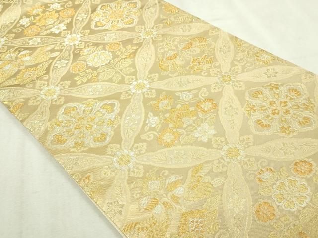 平和屋本店▽六通柄袋帯 七宝花文 本金箔 正絹 逸品 DABI1470sf - メルカリ