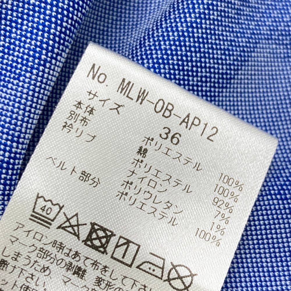 サイズ：36 MARK&LONA マークアンドロナ ハーフジップ 半袖ポロ