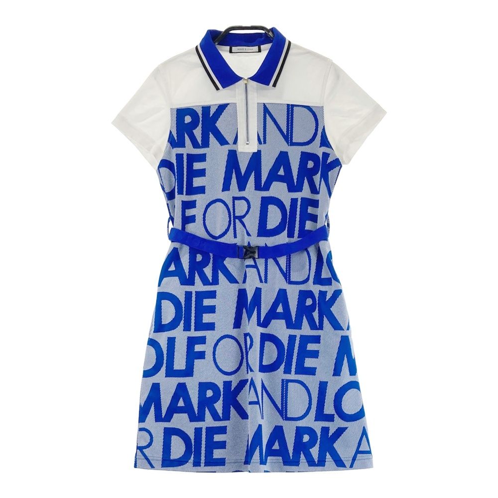 【新品】MARK&LONA マークアンドロナワンピース サイズ：36 MARK&LONA マークアンドロナ ハーフジップ 半袖ポロ
