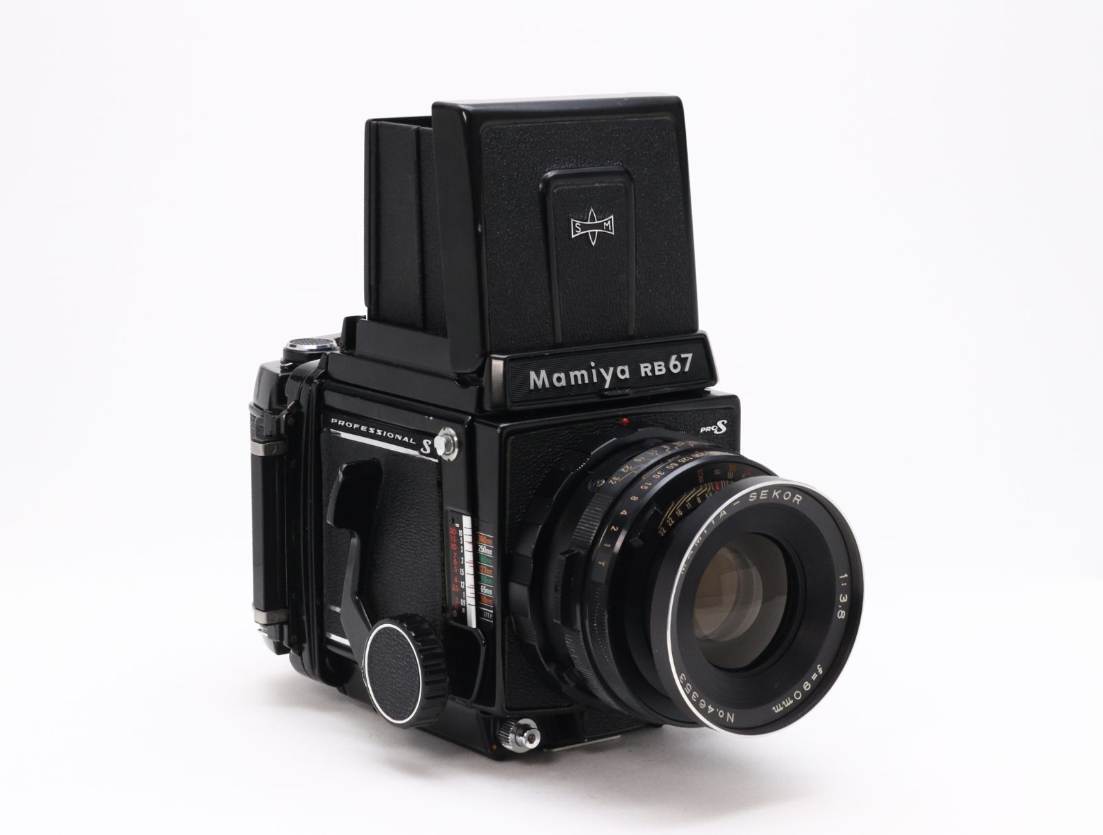 ににー 名機完動品Mamiya RB67 Sマミヤ SekorC90mm AB- (良品) Mamiya マミヤ RB67 Professional S SEKOR 90mm F3.8 初期