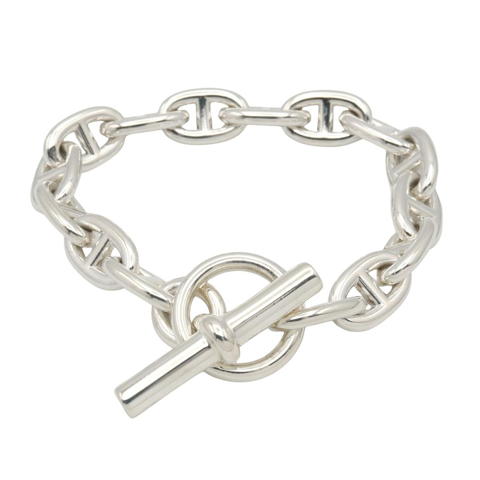 エルメス HERMES ブレスレット シェーヌダンクル MM 15コマ ブレスレット 腕回16cm シルバー925 シェーヌダンクル MM 15コマ ブレスレット ユニセックス Used A