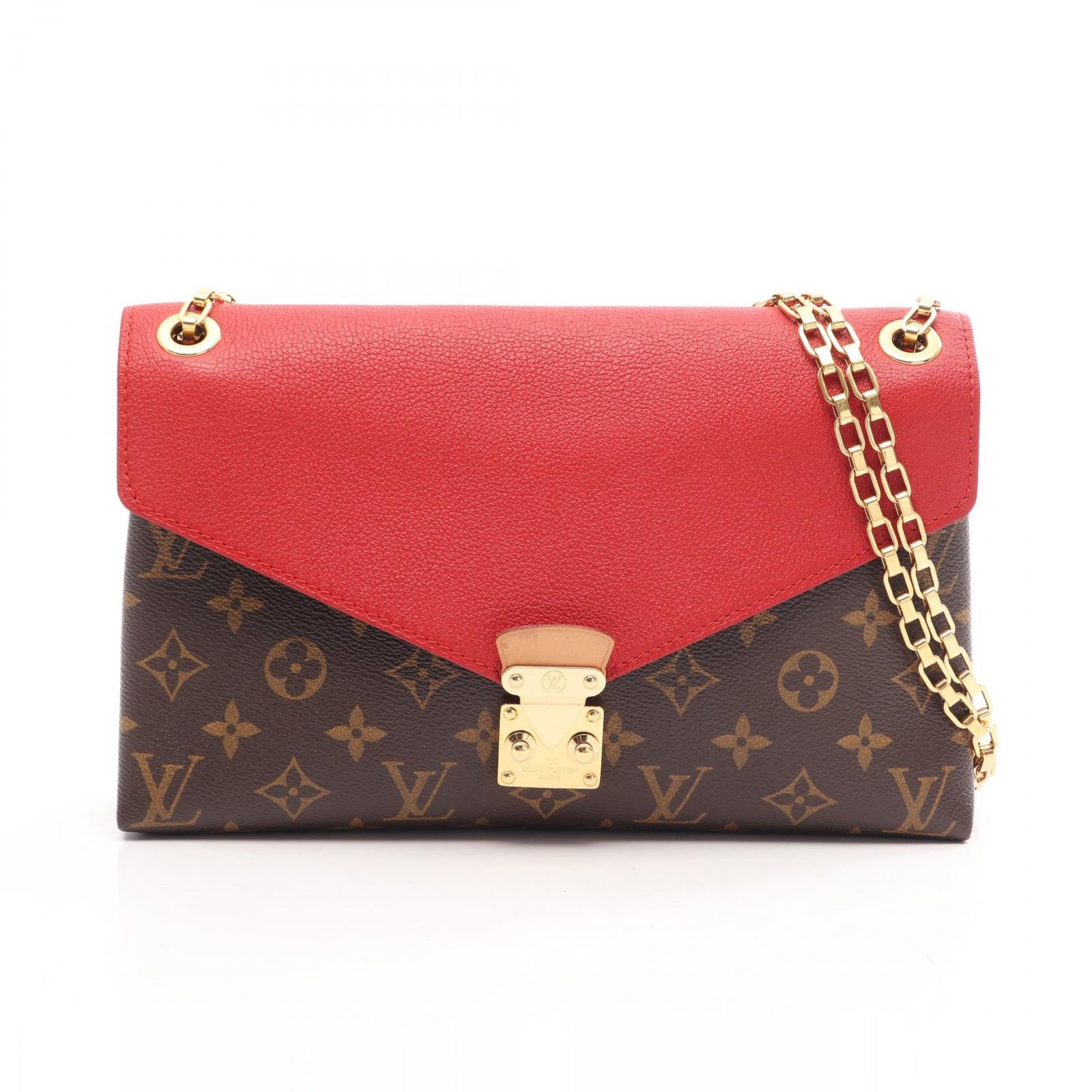 ルイ・ヴィトン LOUIS VUITTON ショルダーバッグ パラスチェーン モノグラム スリーズ M41201 PVCコーティングキャンバス レザー パラス・チェーン レディース Used A 104,390円