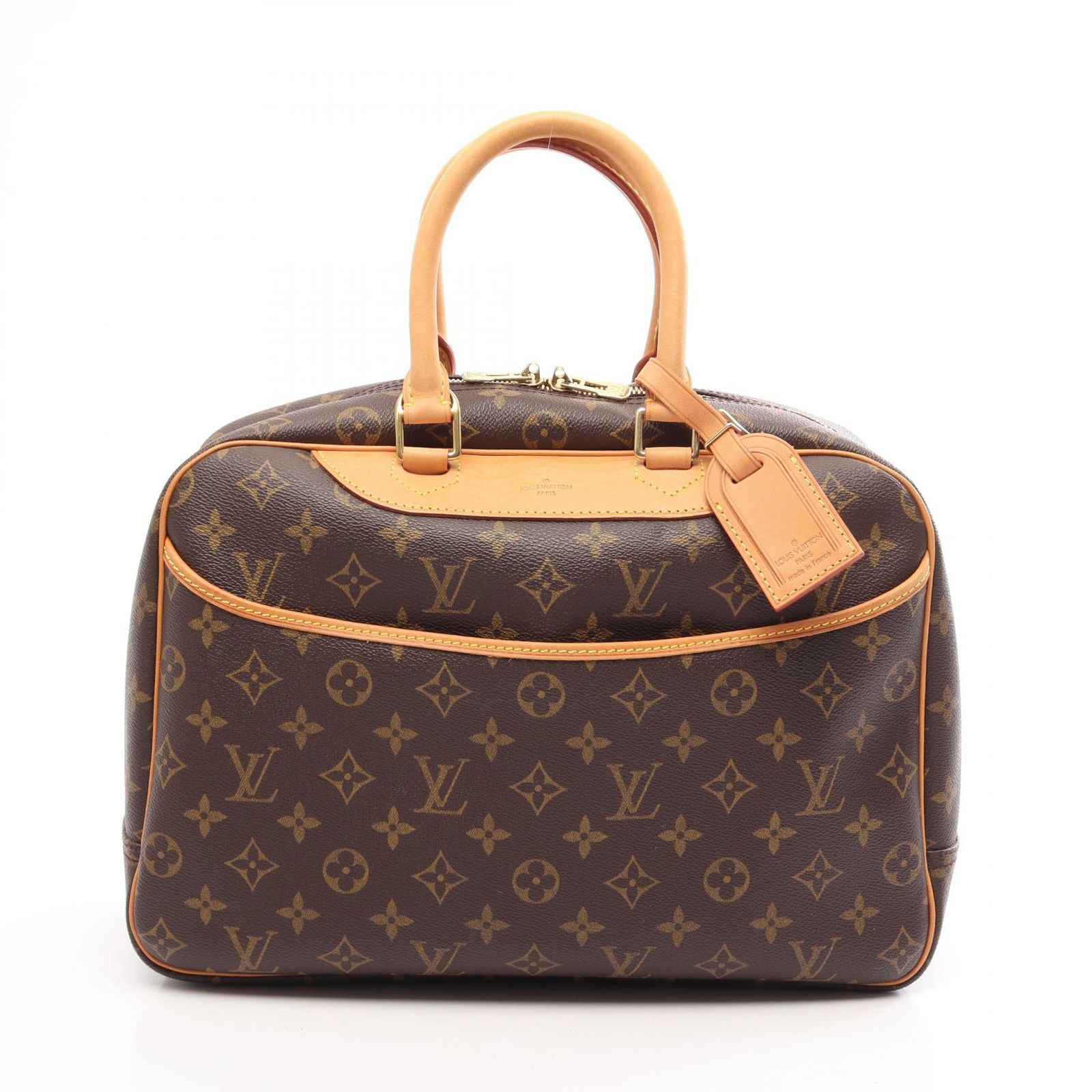 ルイ・ヴィトン LOUIS VUITTON ハンドバッグ ドーヴィル ボーリングヴァニティ モノグラム M47270 PVCコーティングキャンバス レザー ドーヴィル レディース Used A