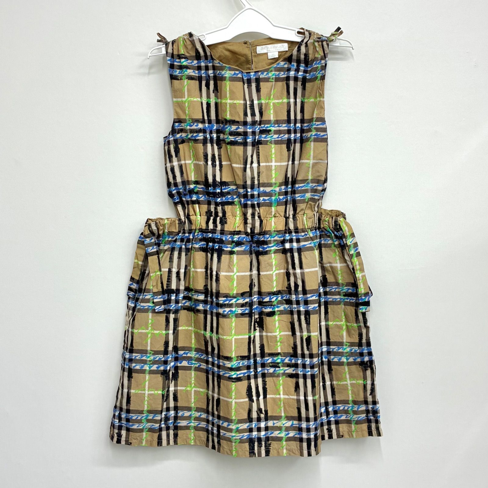 バーバリー Burberry】キッズ ノースリーブワンピース カットアウト