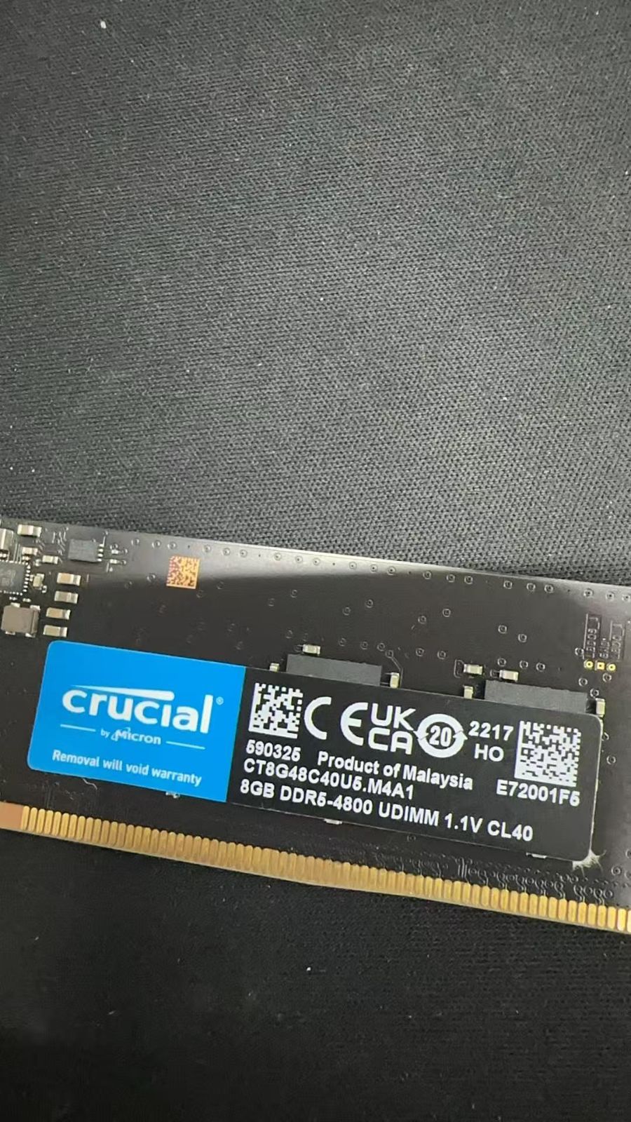 Crucial 8GB DDR5-4800 デスクトップメモリ 中古 美品 - メルカリ