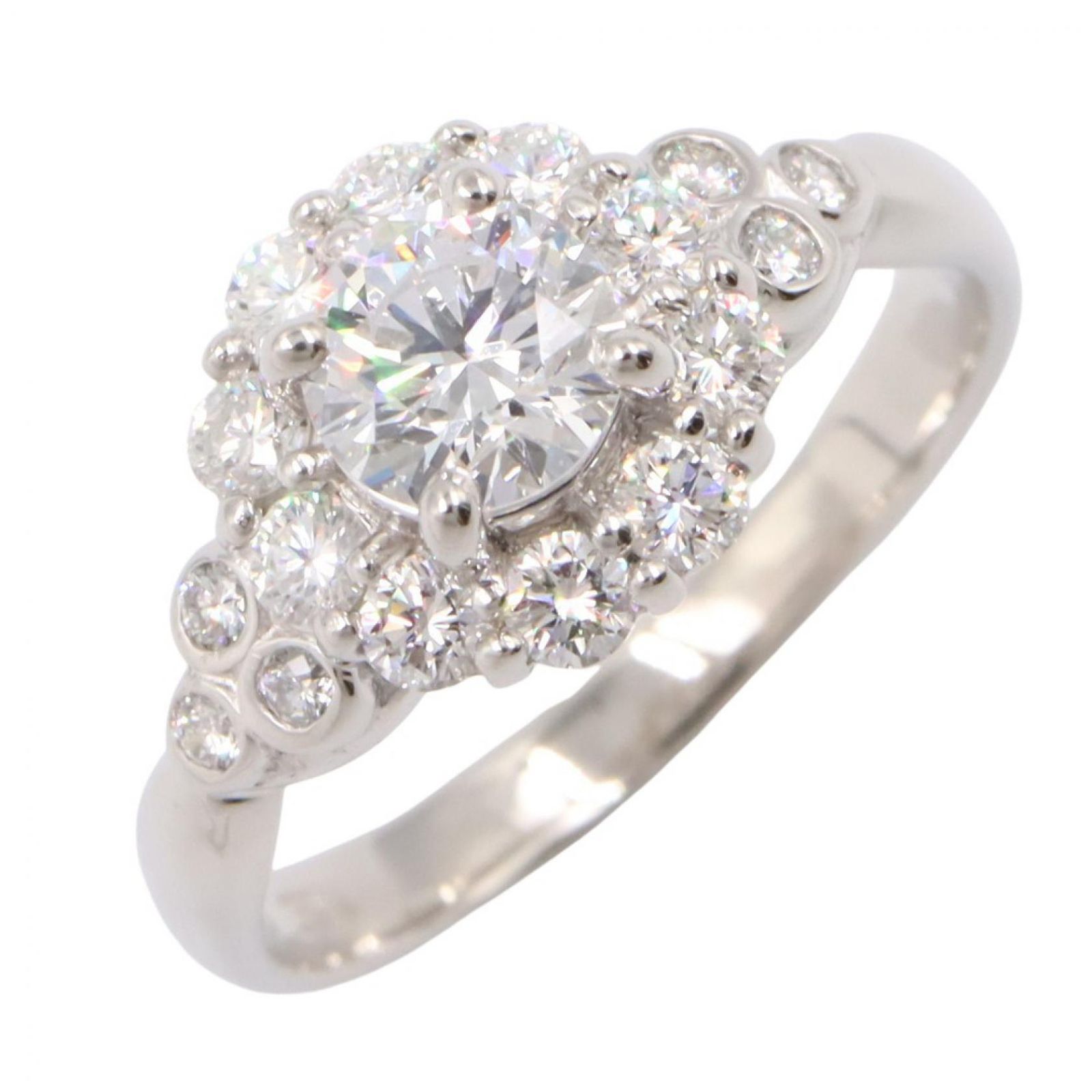 ジュエリー JEWELRY リング・指輪 ダイヤモンド リング ダイヤ 4.6g #8.5 Pt900プラチナ ダイヤモンド リング レディース Used A