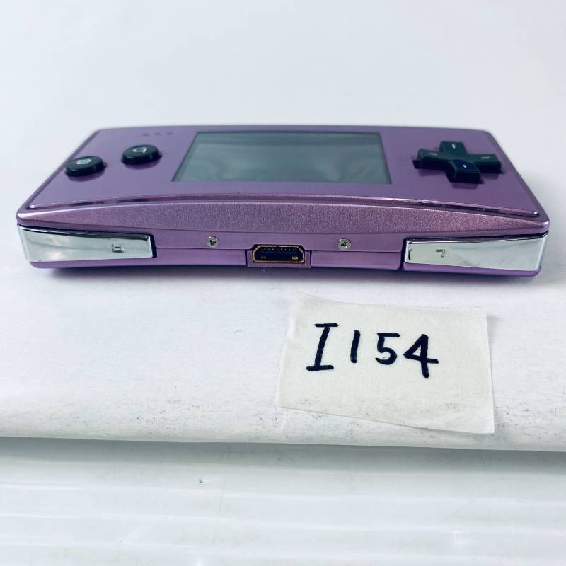◇I154【通電OK】ゲームボーイミクロ GAME BOY micro パープル GBA