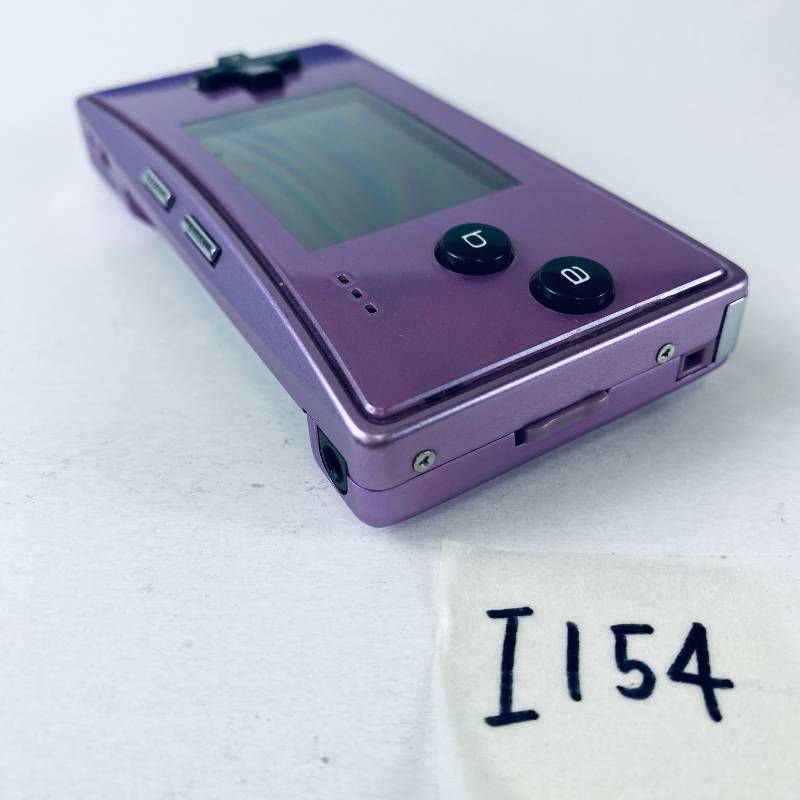 ◇I154【通電OK】ゲームボーイミクロ GAME BOY micro パープル GBA