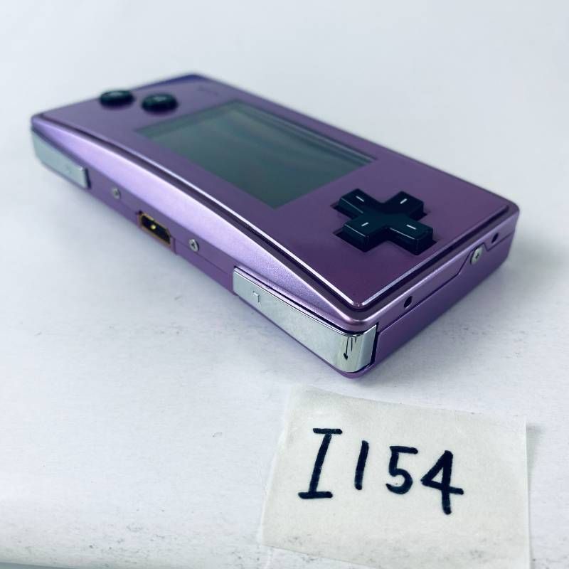 ◇I154【通電OK】ゲームボーイミクロ GAME BOY micro パープル GBA