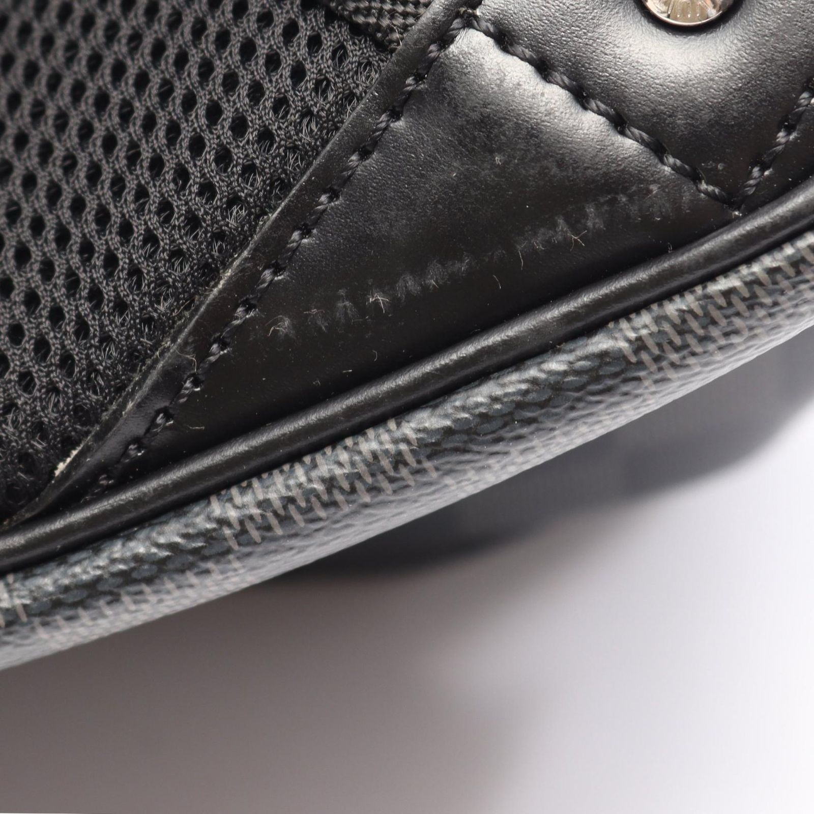 ルイ・ヴィトン LOUIS VUITTON リュックサック バックパック ミカエル ダミエグラフィット N58024 PVCコーティングキャンバス レザー ミカエル メンズ Used B