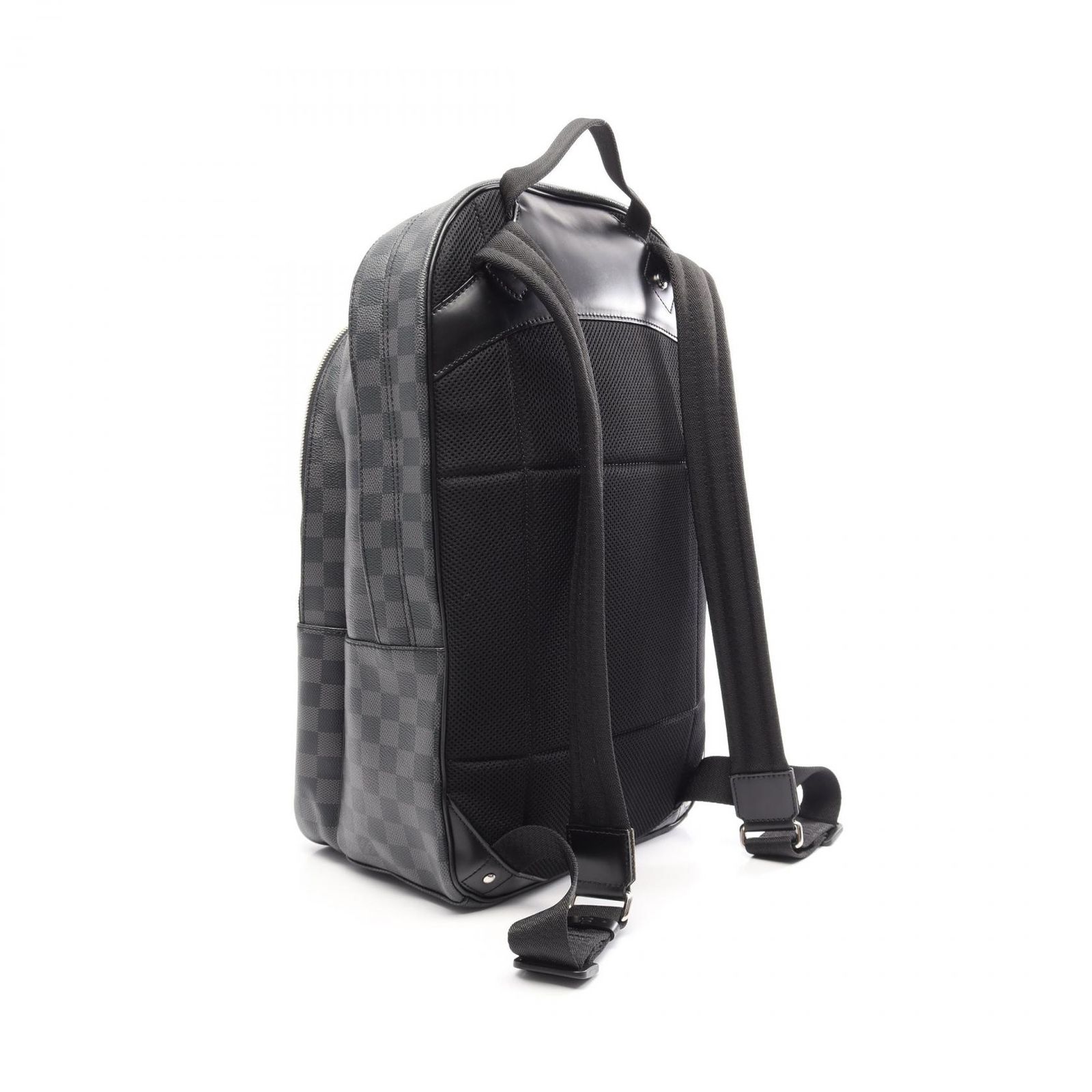 ルイ・ヴィトン LOUIS VUITTON リュックサック バックパック ミカエル ダミエグラフィット N58024 PVCコーティングキャンバス レザー ミカエル メンズ Used B