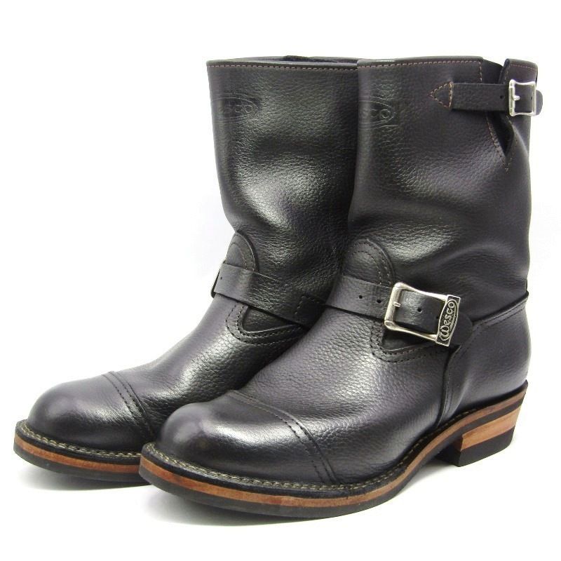 美品 WESCO ウエスコ US10EEE 28cm エンジニアブーツ CUSTOM BOSS 2015年製 BKP7709430TC ブラック ペブルレザー 18002260