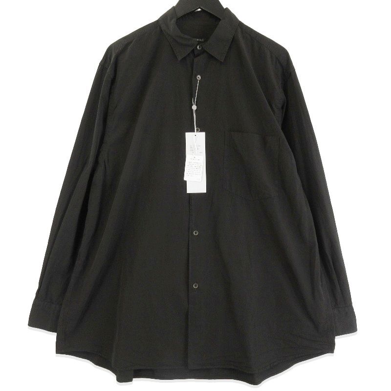 未使用 COMOLI コモリ BLACK COMOLI SHIRT 26AW E03-02008 コモリ