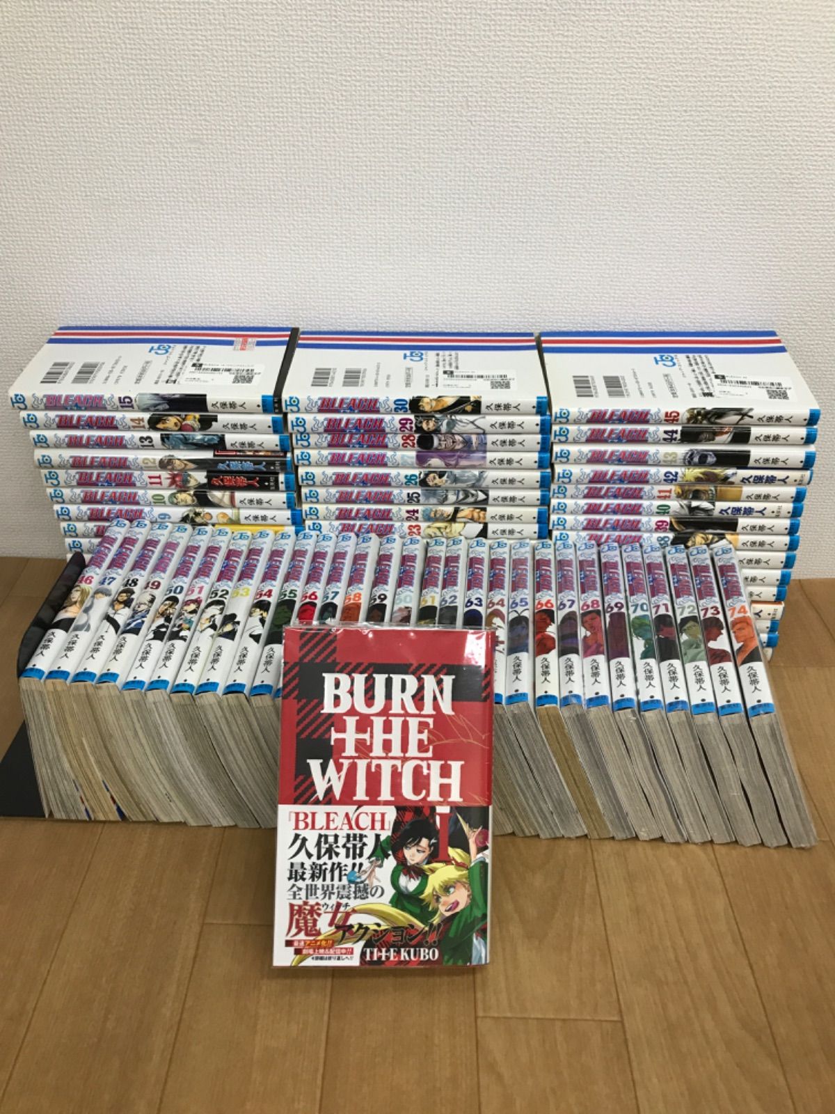 BLEACH全巻74巻セット ＋小説版7巻＋BURN THE WITCH1巻 ☆②【未開封あり】BLEACH ブリーチ 1～74巻 全巻＋BURN THE WITCH 1巻