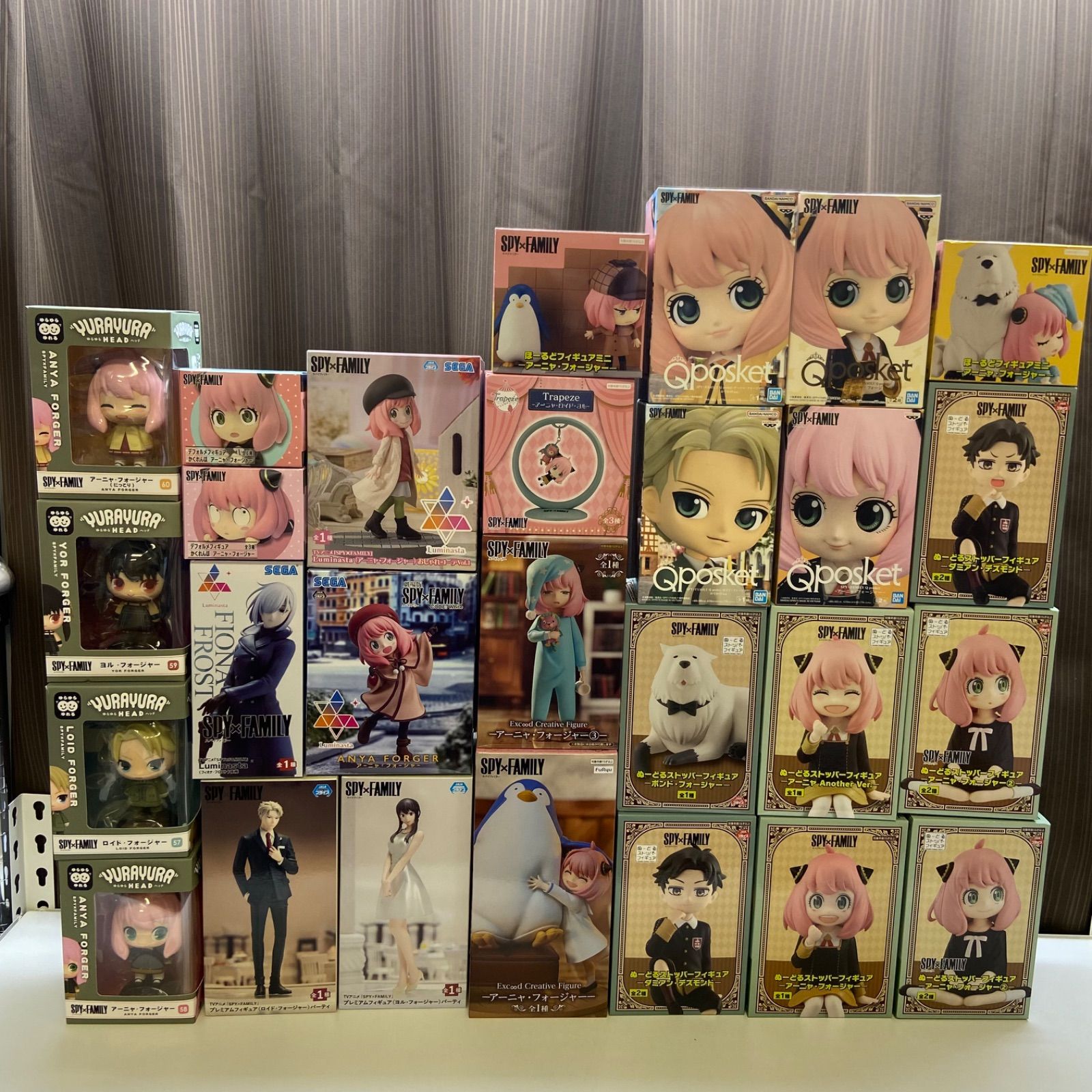 スパイファミリー プライズ フィギュア まとめ 27点 アーニャ ロイド ヨル ボンド ダミアン Qposket ぬーどるストッパー Excood Luminasta (ME28-4839) 8,880円
