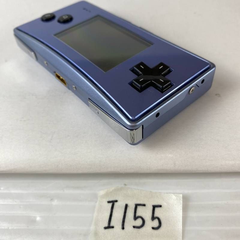 ◇I155【通電OK】ゲームボーイミクロ GAME BOY micro ブルー 青 GBA