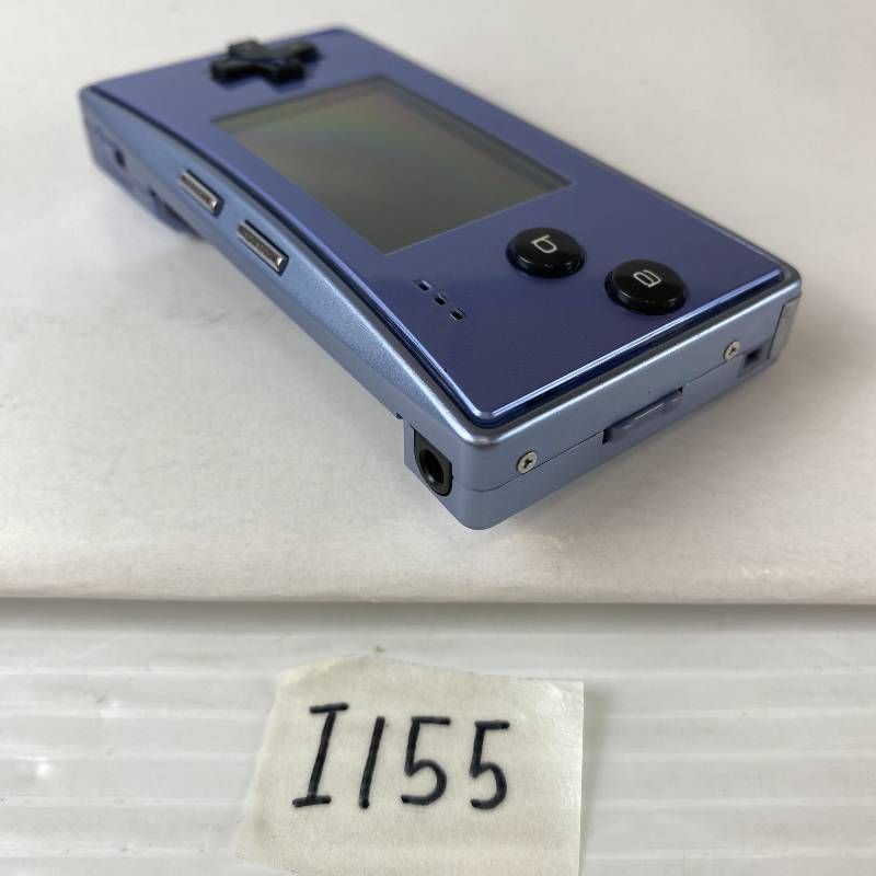 ◇I155【通電OK】ゲームボーイミクロ GAME BOY micro ブルー 青 GBA