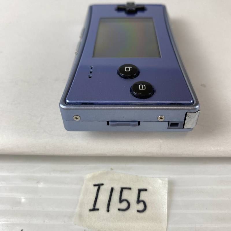 ◇I155【通電OK】ゲームボーイミクロ GAME BOY micro ブルー 青 GBA