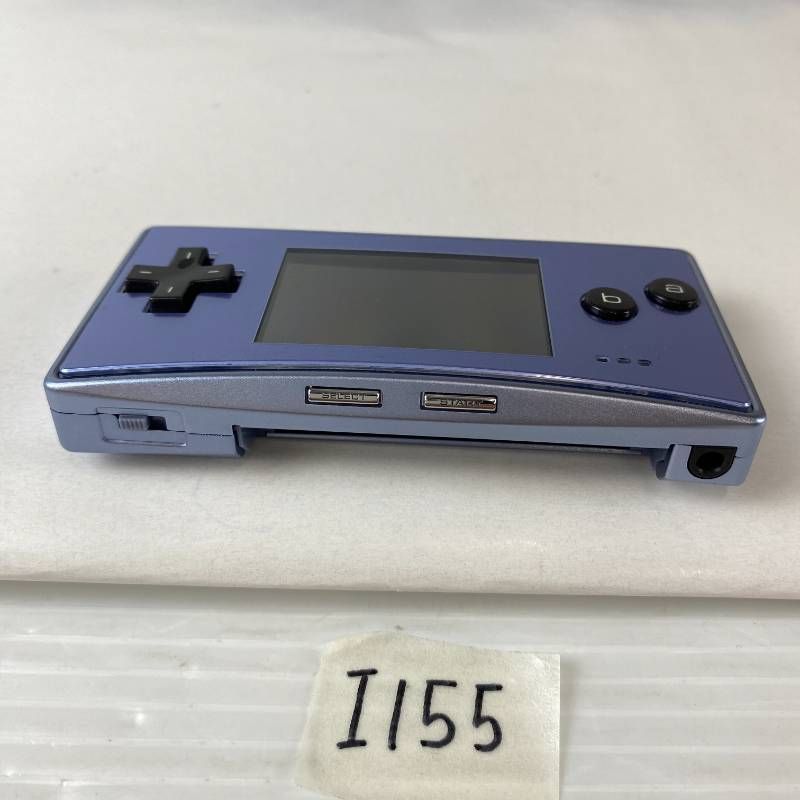 ◇I155【通電OK】ゲームボーイミクロ GAME BOY micro ブルー 青 GBA
