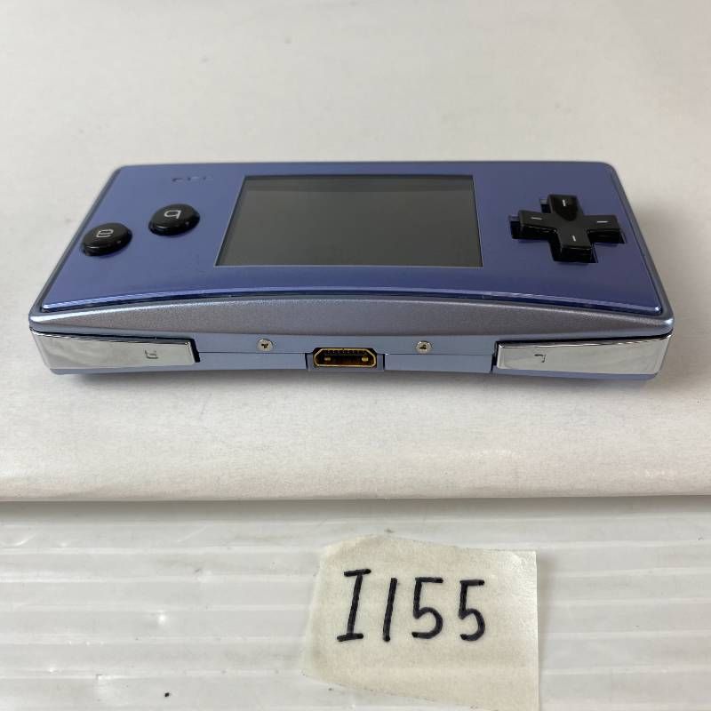 ◇I155【通電OK】ゲームボーイミクロ GAME BOY micro ブルー 青 GBA