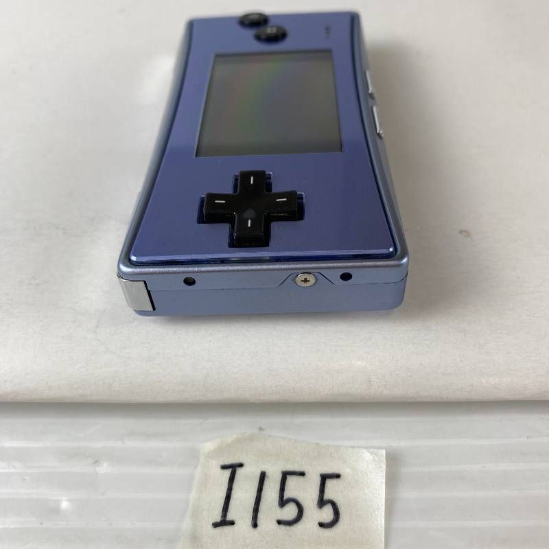 ◇I155【通電OK】ゲームボーイミクロ GAME BOY micro ブルー 青 GBA