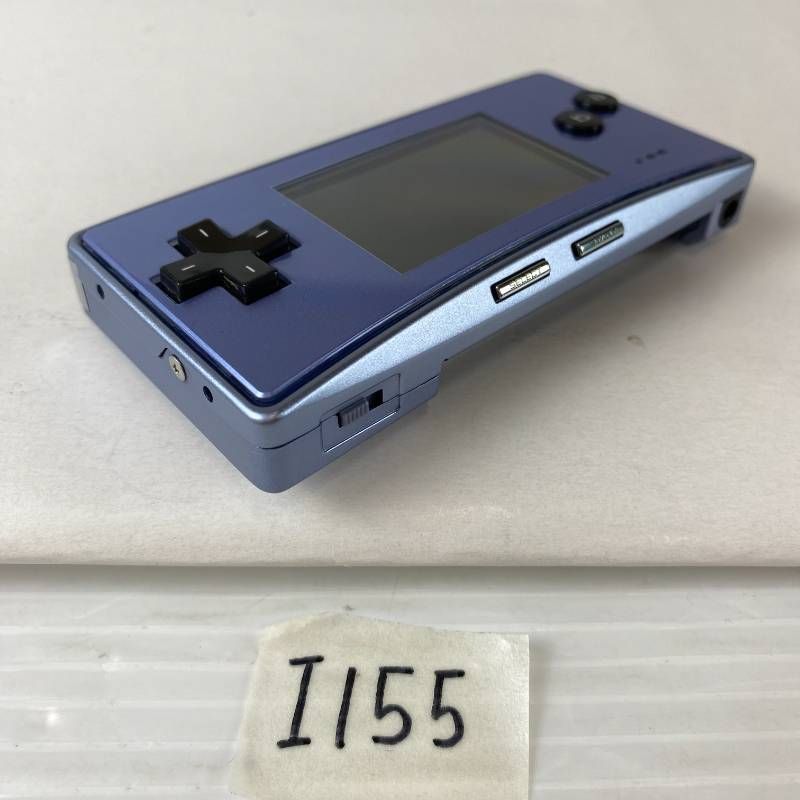 ◇I155【通電OK】ゲームボーイミクロ GAME BOY micro ブルー 青 GBA