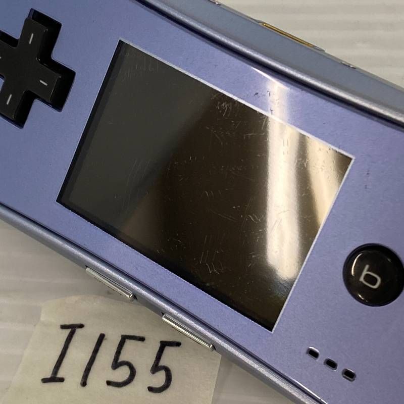 ◇I155【通電OK】ゲームボーイミクロ GAME BOY micro ブルー 青 GBA