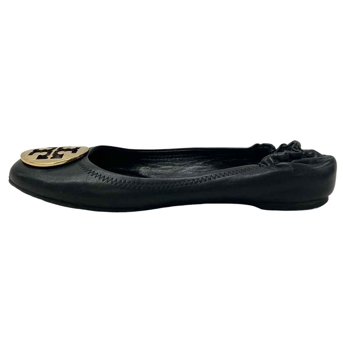 TORY BURCH(トリーバーチ) フラットシューズ 8 1/2 M レディース - 黒