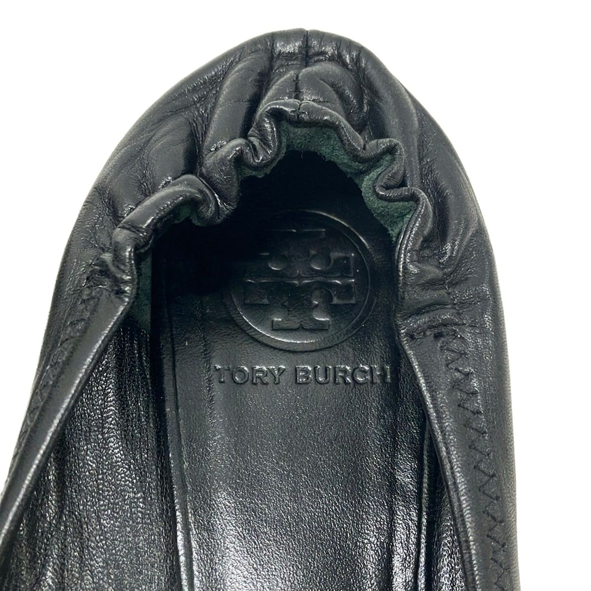 TORY BURCH(トリーバーチ) フラットシューズ 8 1/2 M レディース - 黒