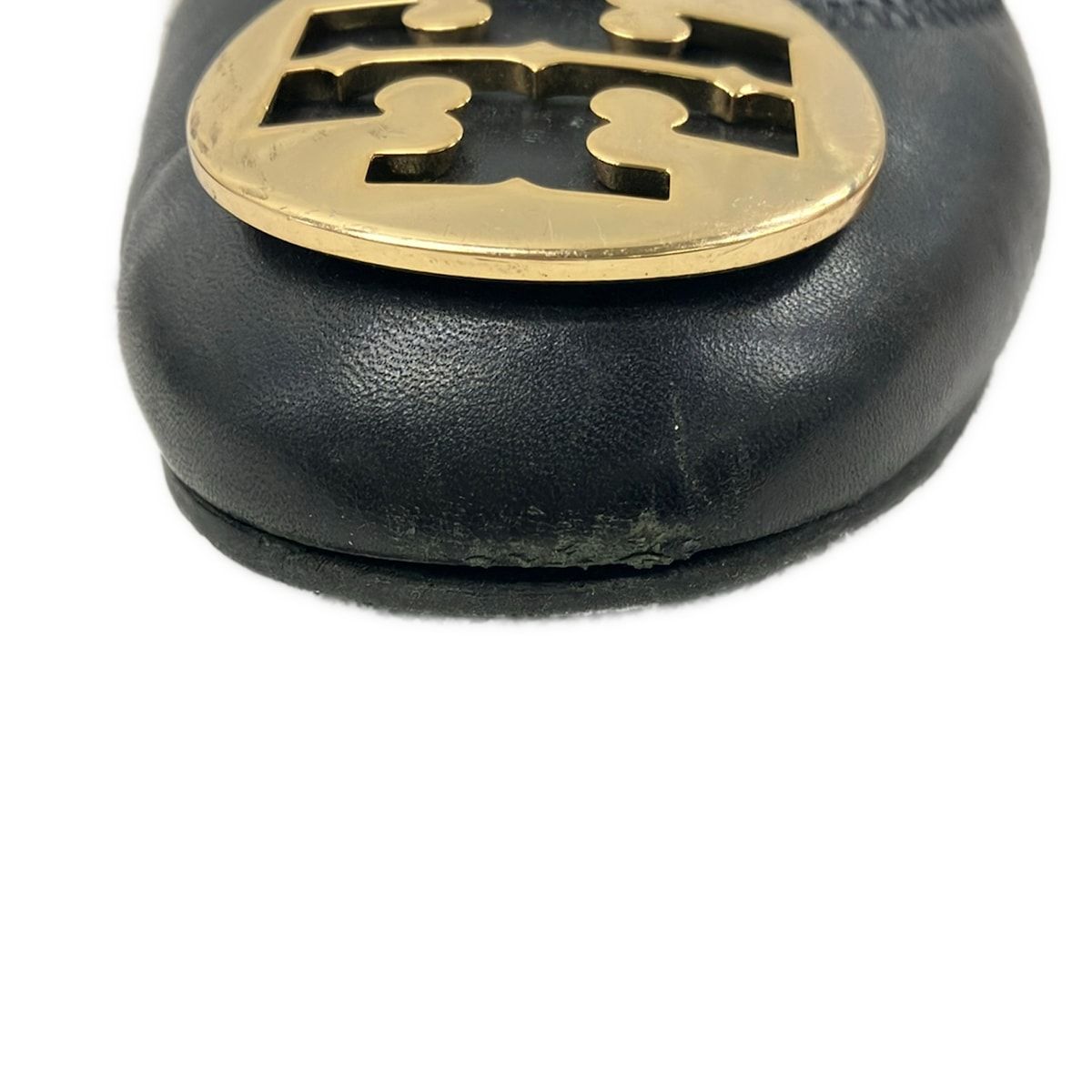 TORY BURCH(トリーバーチ) フラットシューズ 8 1/2 M レディース - 黒