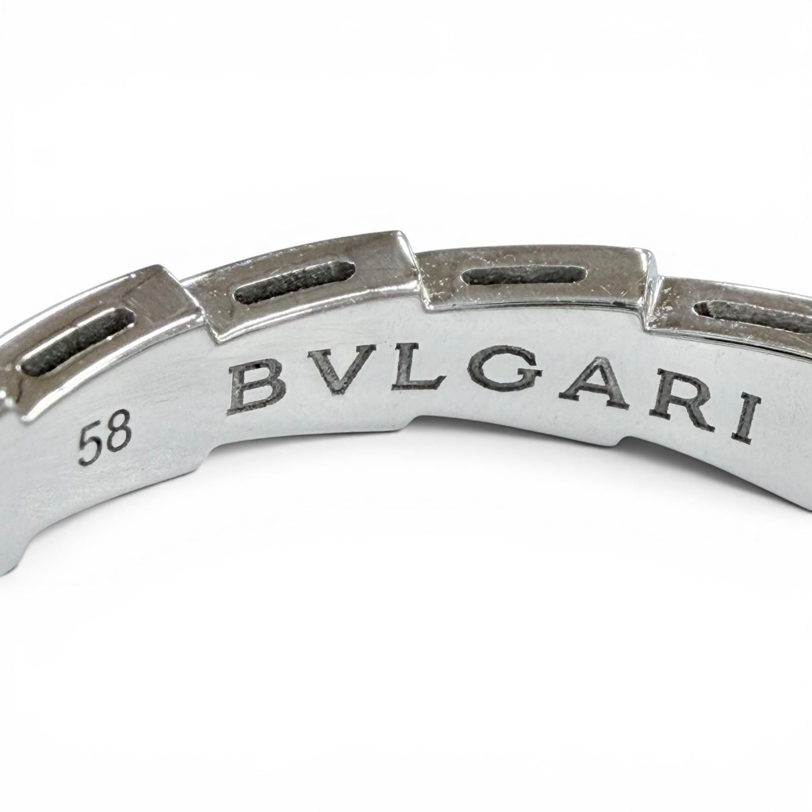 極美品◇BVLGARI ブルガリ セルペンティヴァイパー リング 750WG 指輪