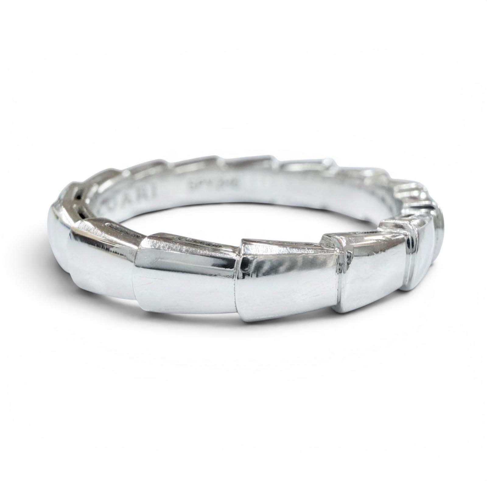 極美品◇BVLGARI ブルガリ セルペンティヴァイパー リング 750WG 指輪