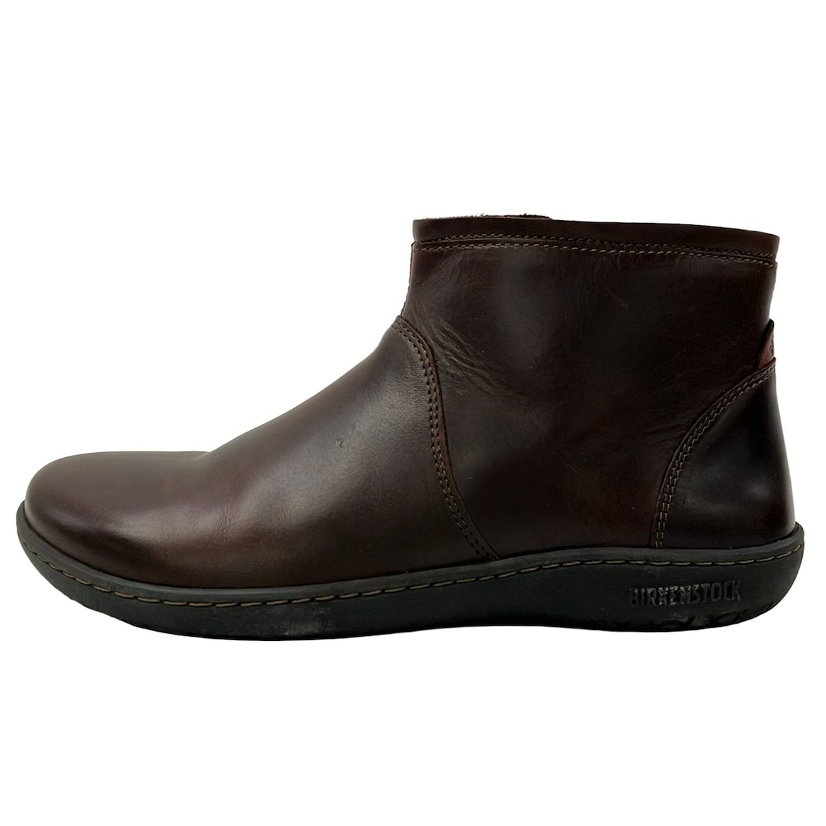 BIRKEN STOCK(ビルケンシュトック) ショートブーツ 37 レディース ダークブラウン ファスナーあり レザー