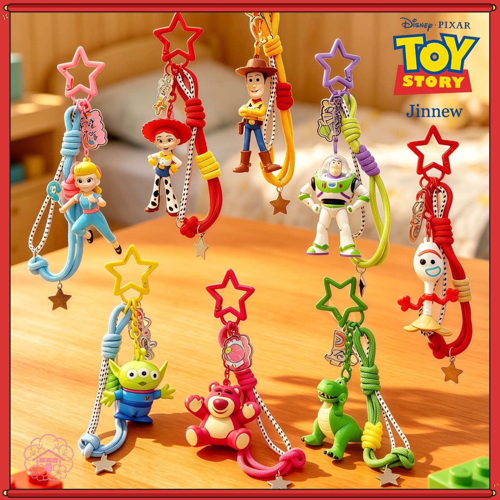 Jinnew TOPTOY イストーリー5 キーホルダー ウッディ バズ・ライト