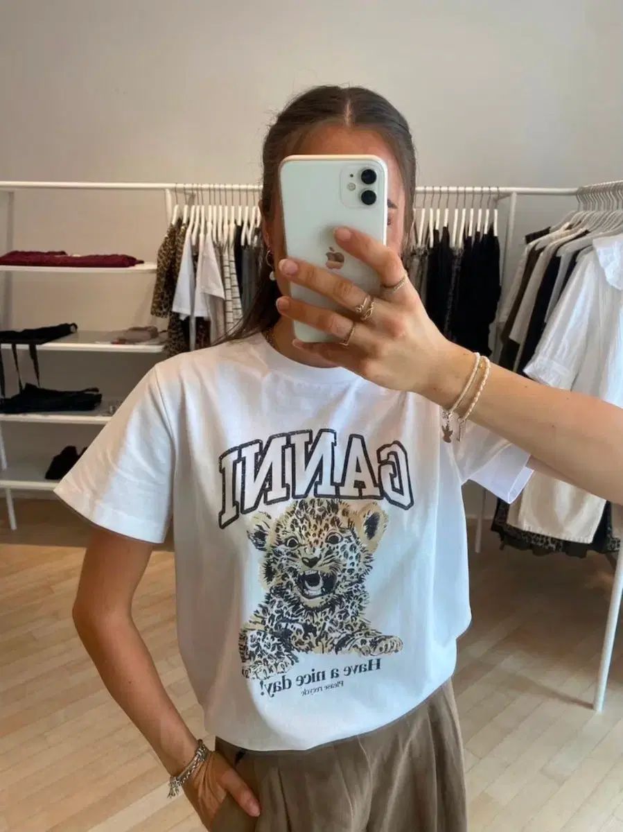#(正規品/新品) GANNI ヒョウ柄 レオパード 半袖Tシャツ 出品