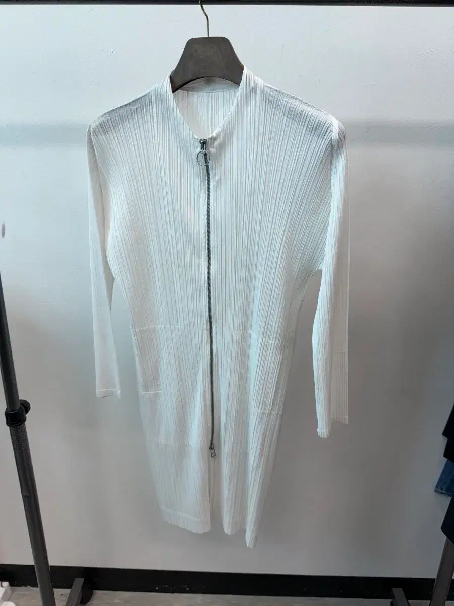 レディース) PLEATS PLEASE プリーツプリーズ ロング ロング ジップアップ カーディガン