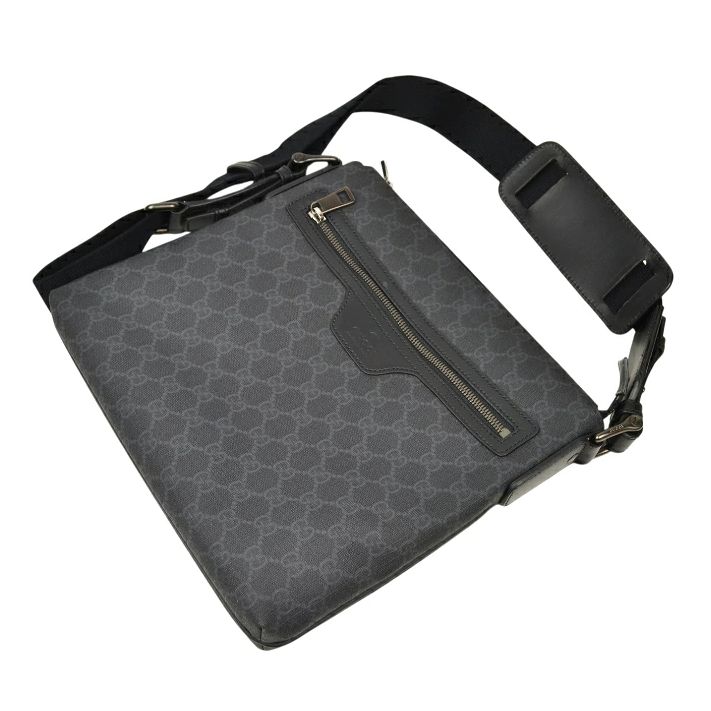 GUCCI グッチ GGスプリーム メッセンジャーバッグ ブラック系 322279