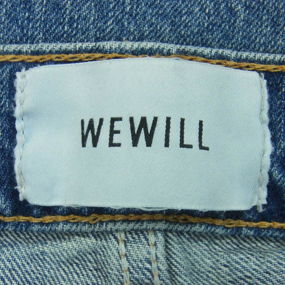 ウィーウィル WEWILL W-000-6013 WIDE TAPERED DENIM PANT ワイド テーパード デニム パンツ インディゴブルー系 2【中古】 ウィーウィル WEWILL W-000-6013 WIDE TAPERED DENIM PANT ワイド